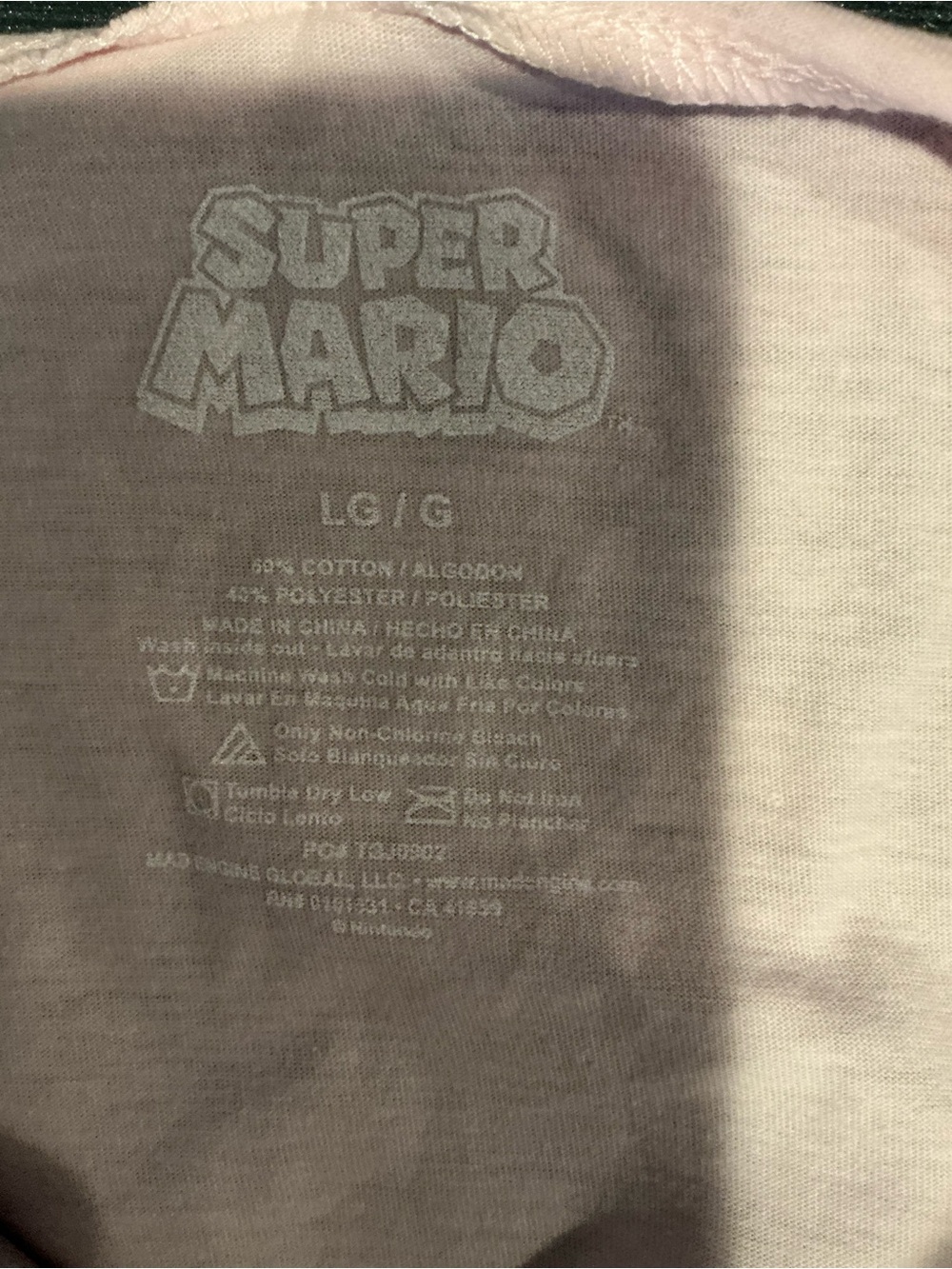Nintendo Princess Peach Pink Graphic Off The Shoulder Top - Picture 6 of 7